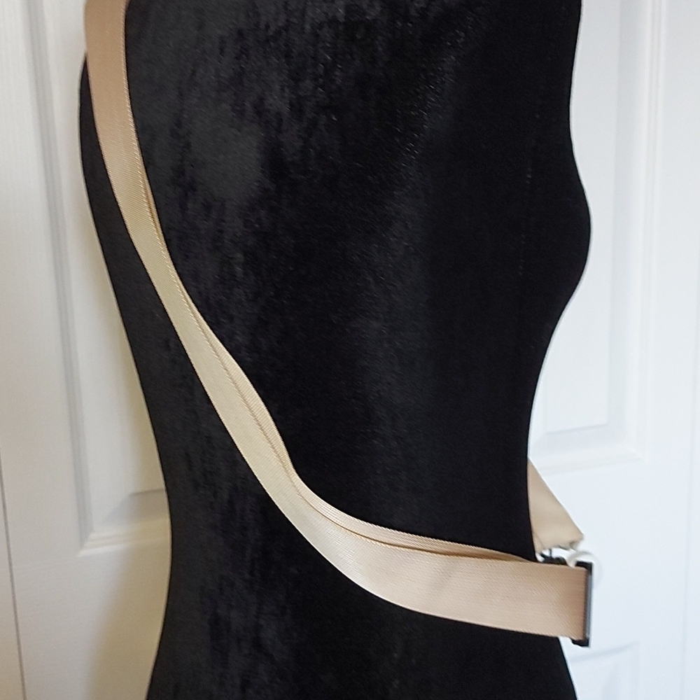 Gold trim nylon belt/cross body bag/clutch - Picture 6 of 16